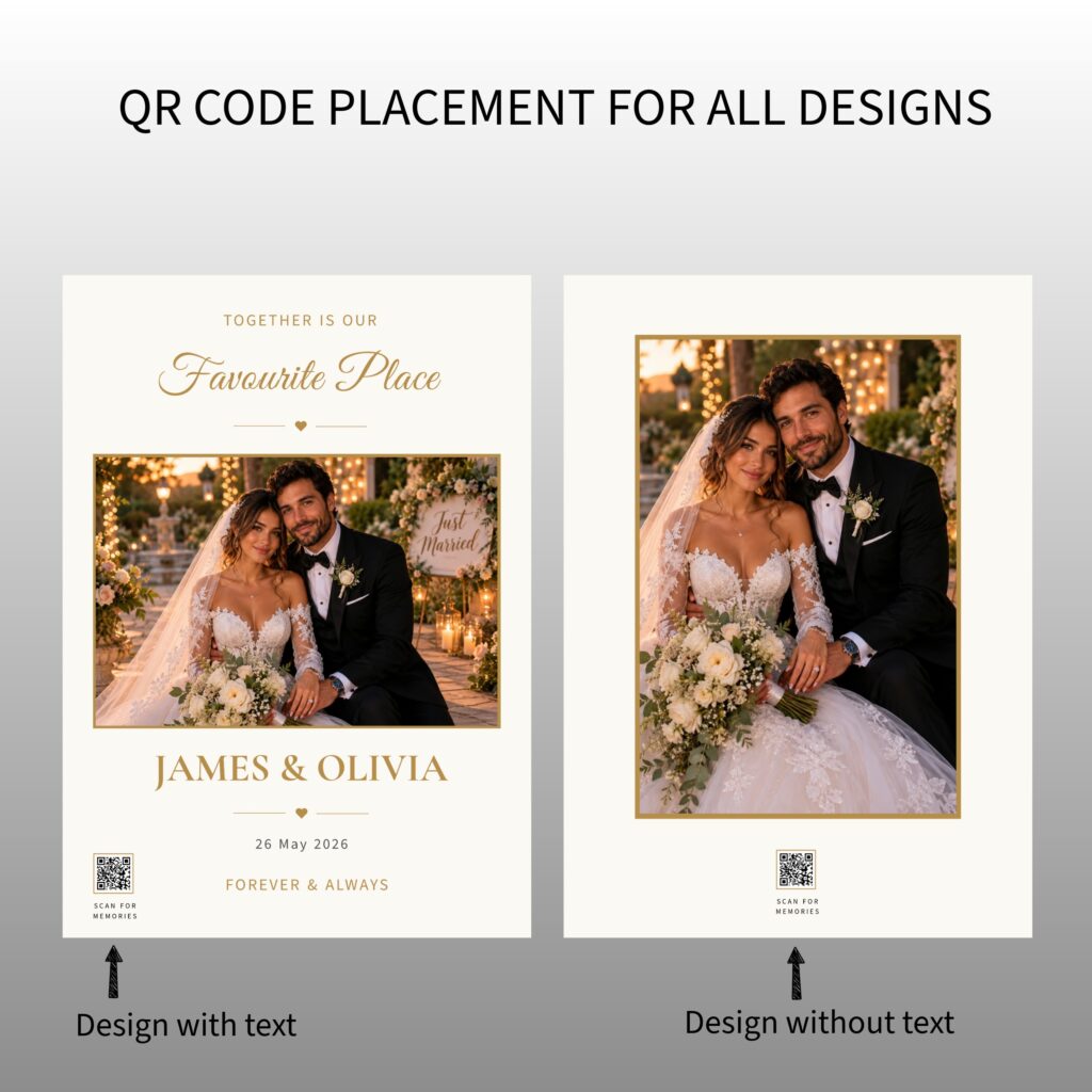 qr code placement memory prints