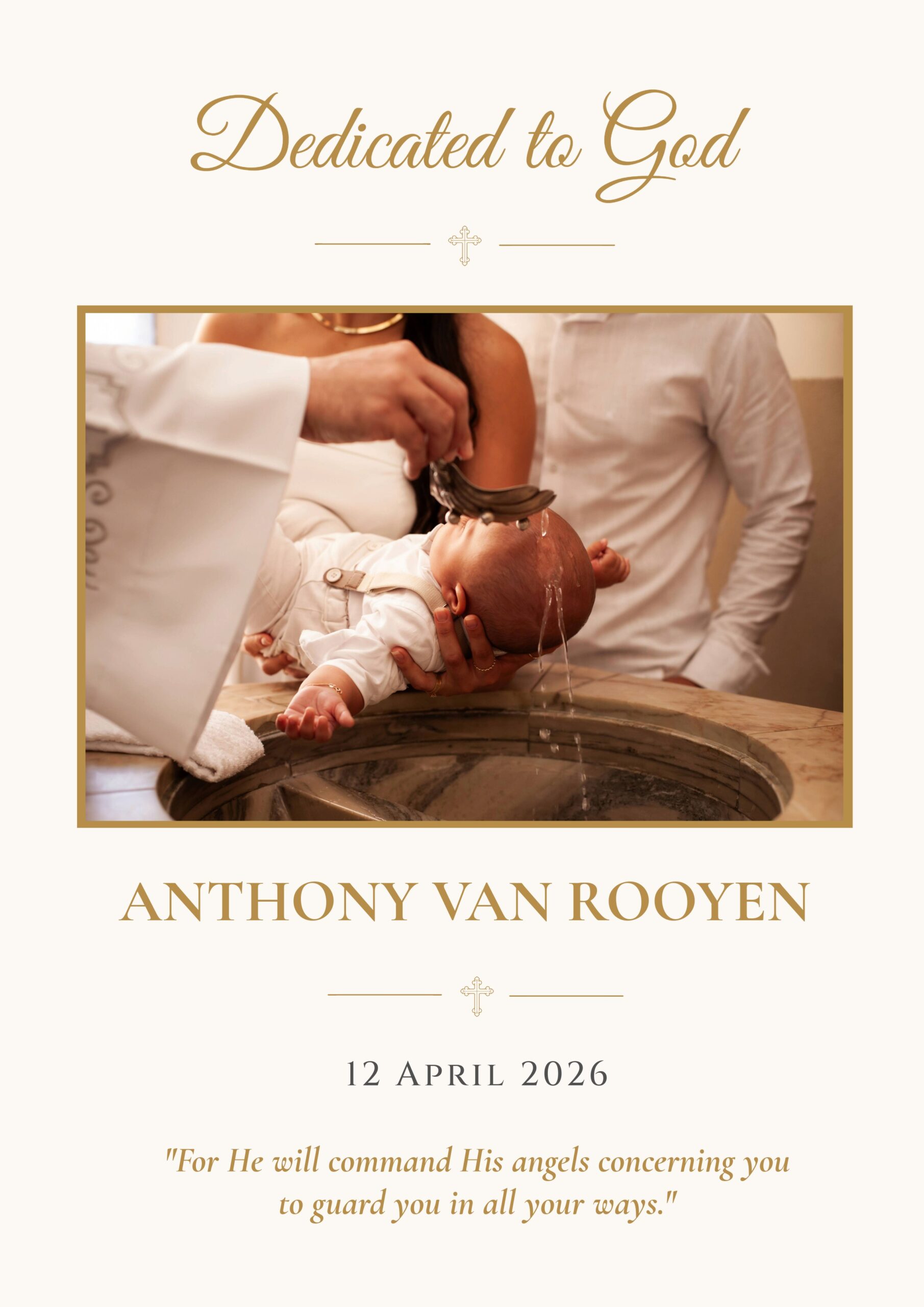 classic elegance christening keepsake